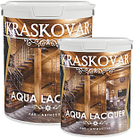 Лак-антисептик Kraskovar Aqua Lacquer для дерева и камня